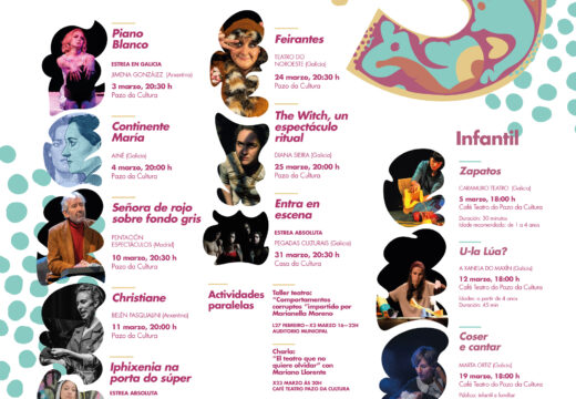 O “VIII Festival Internacional do Monólogo Teatral Singular” desenvolverase do 3 ao 31 de marzo no Pazo da Cultura